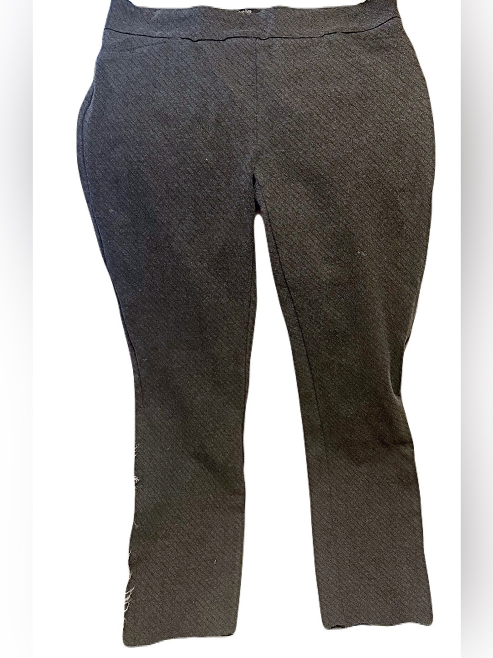 Dalia Charcoal Gray Skinny Ponte Pants